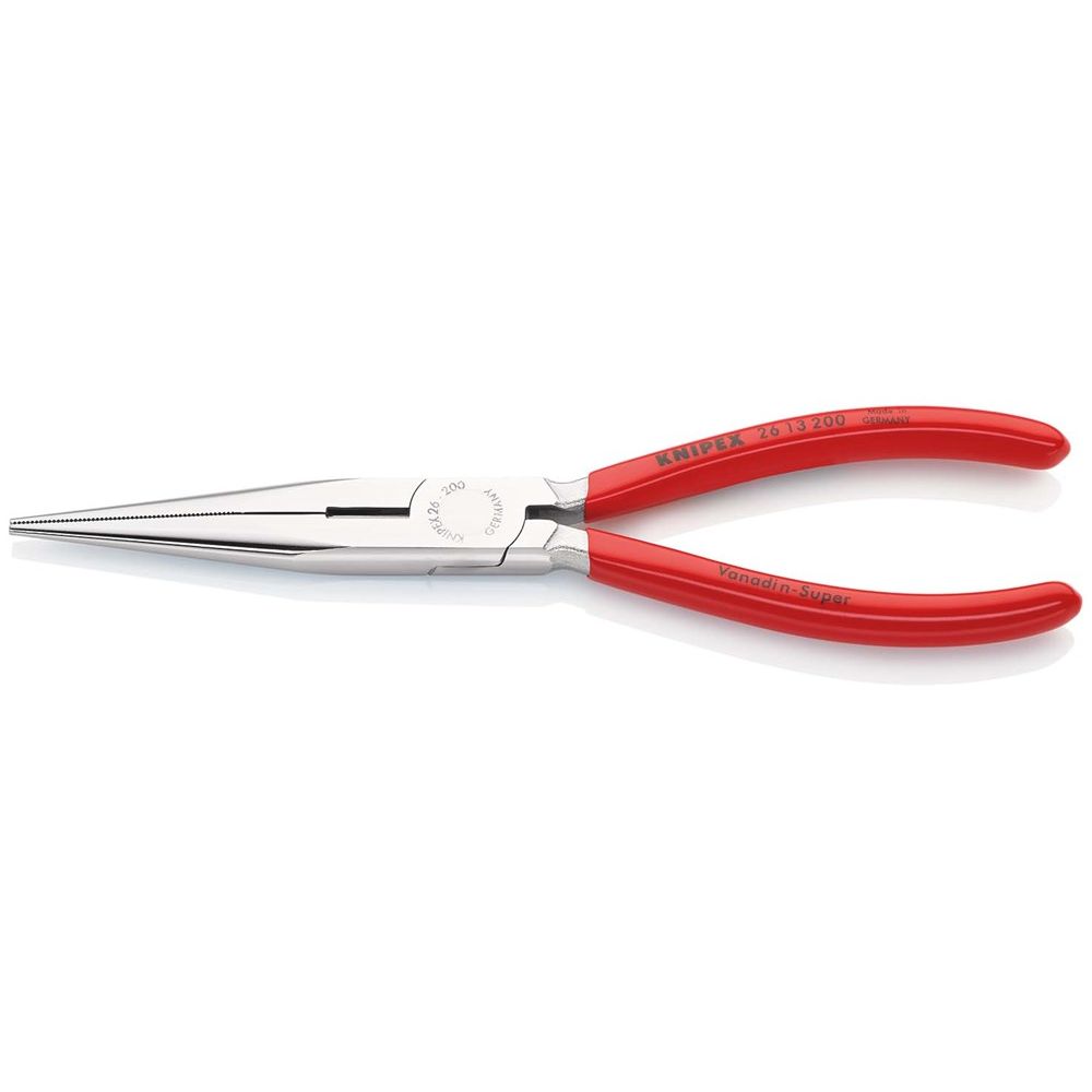 KNIPEX 26 13 200 Platspitse tang met zijsnijder (telefoontang) met kunststof bekleed verchroomd 200-0