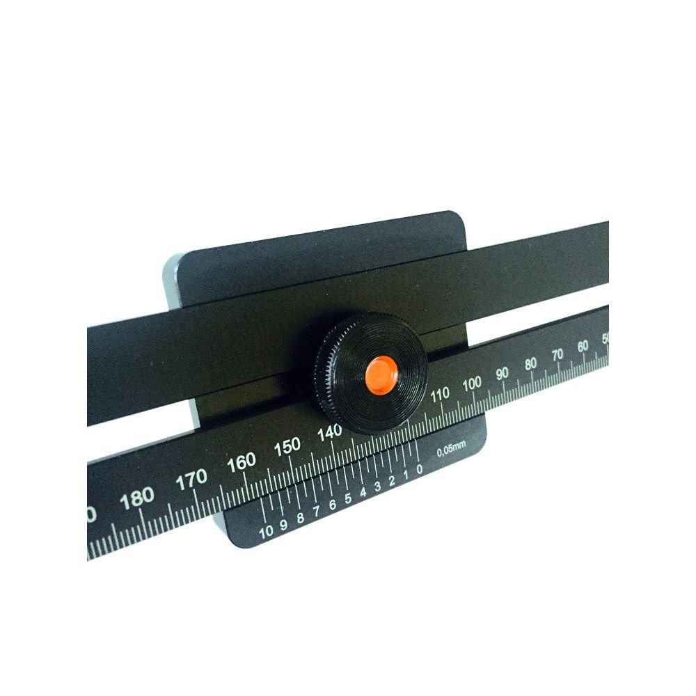 Afschrijfliniaal 250mm gehard aluminium-2