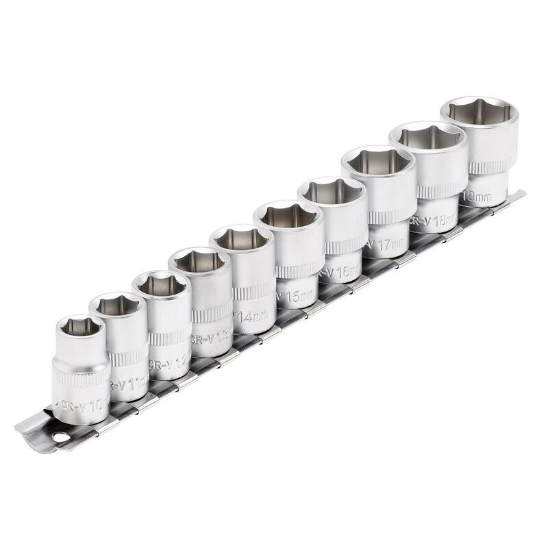 3/8" Doppenrail, 10-delige