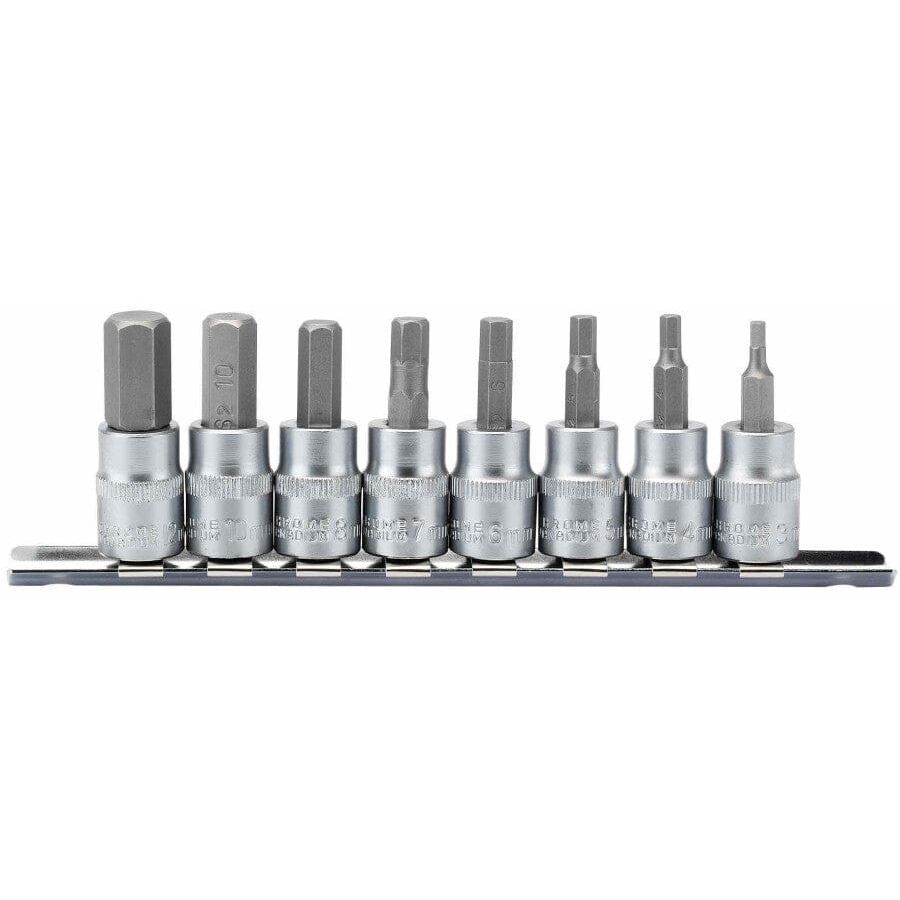 3/8" Doppenrail inbus, 8dlg-Draper Tools-MZS Gereedschap