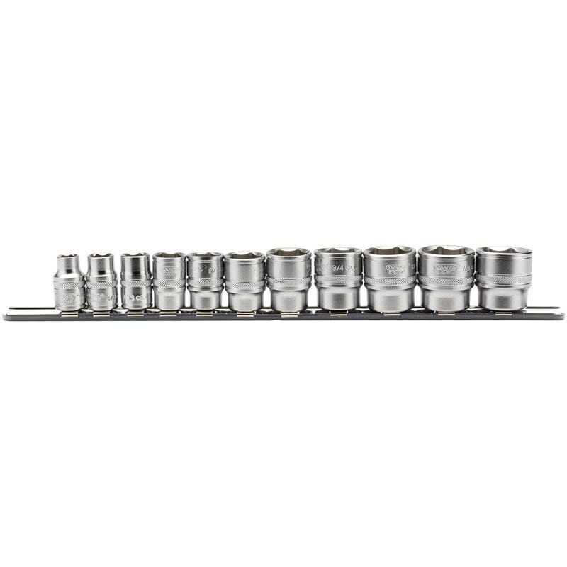 3/8” Doppenrail kort INCH, 11dlg-Draper Tools-MZS Gereedschap