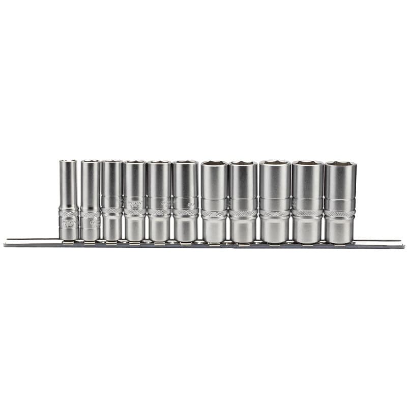 3/8” Doppenrail lang INCH, 11dlg-Draper Tools-MZS Gereedschap