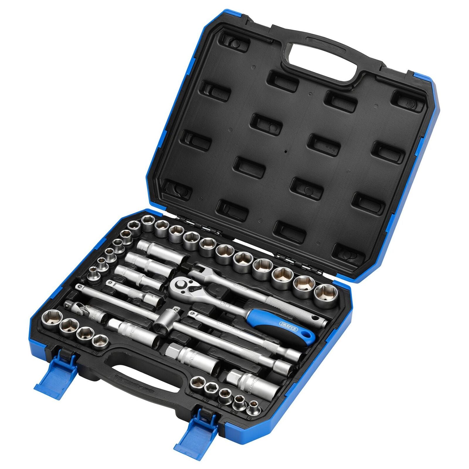 3/8" Doppenset INCH + metrisch, 39-delig