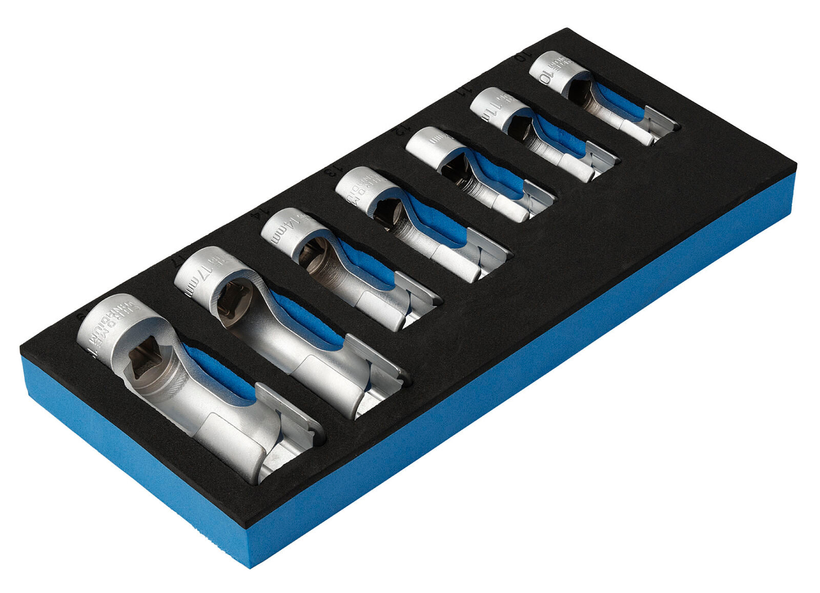Draper D31806 3/8 inch doppenset met sleuf 7-delig in foam - afbeelding 3