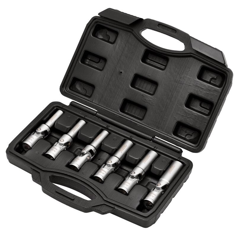 3/8" Gloeibougie doppenset, 6dlg