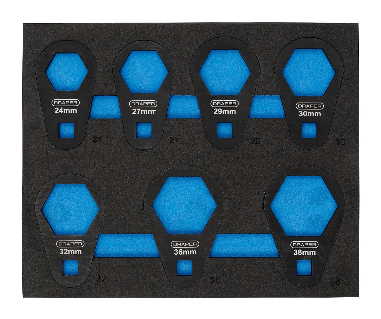 3/8" Oliefiltersleutelset in foam, 7-delig