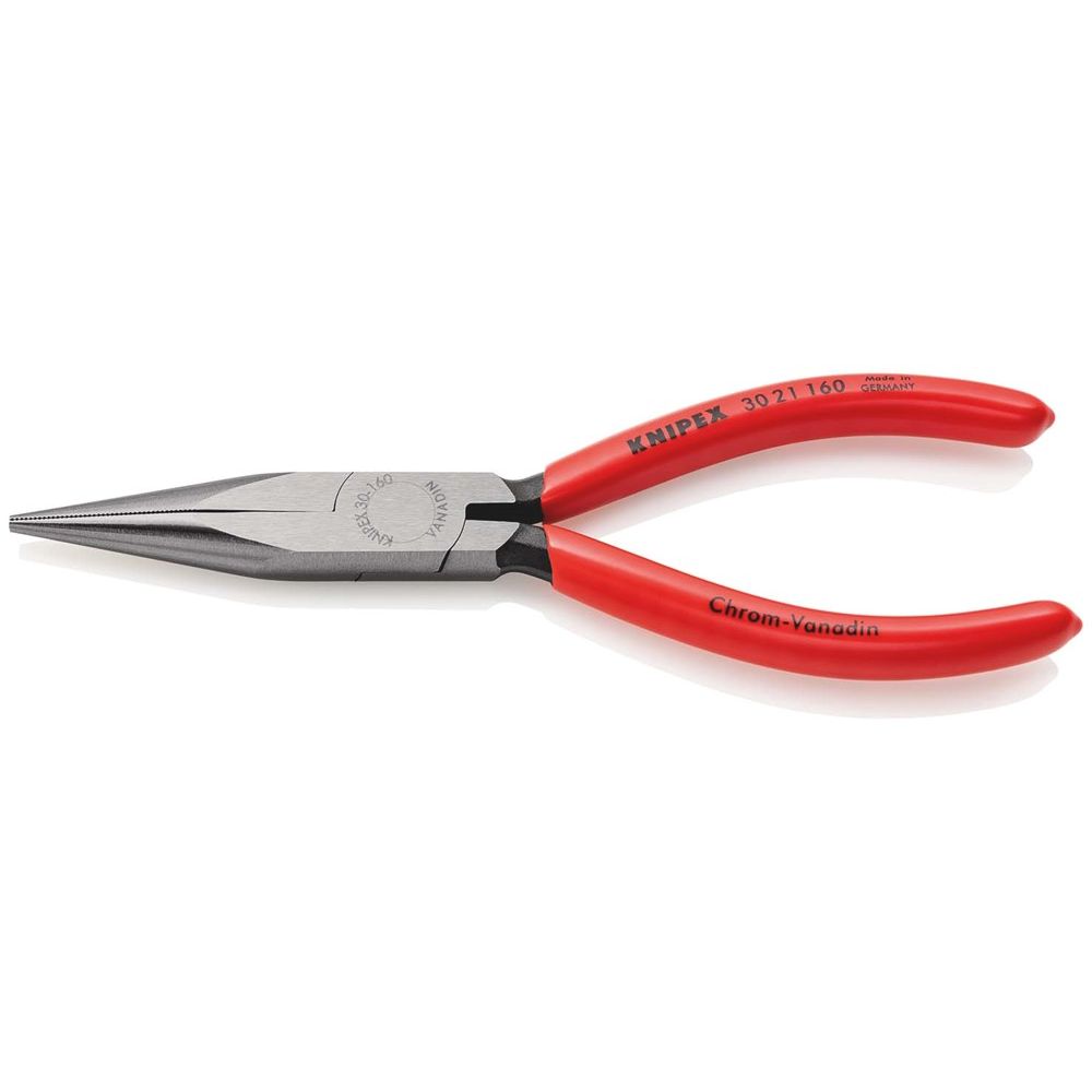 KNIPEX 30 21 160 Langbektang met kunststof bekleed zwart geatramenteerd 160 mm-1