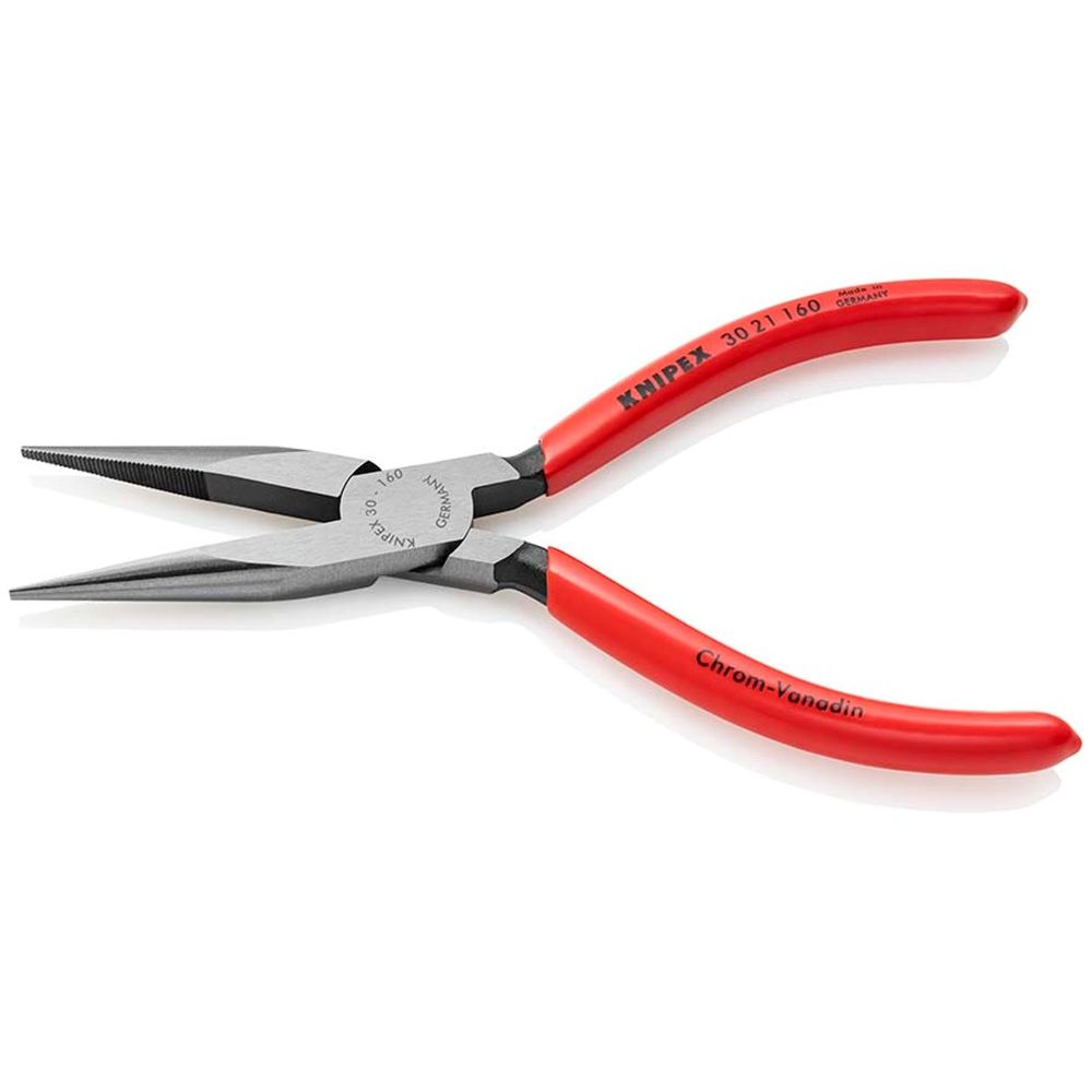 KNIPEX 30 21 160 Langbektang met kunststof bekleed zwart geatramenteerd 160 mm-2