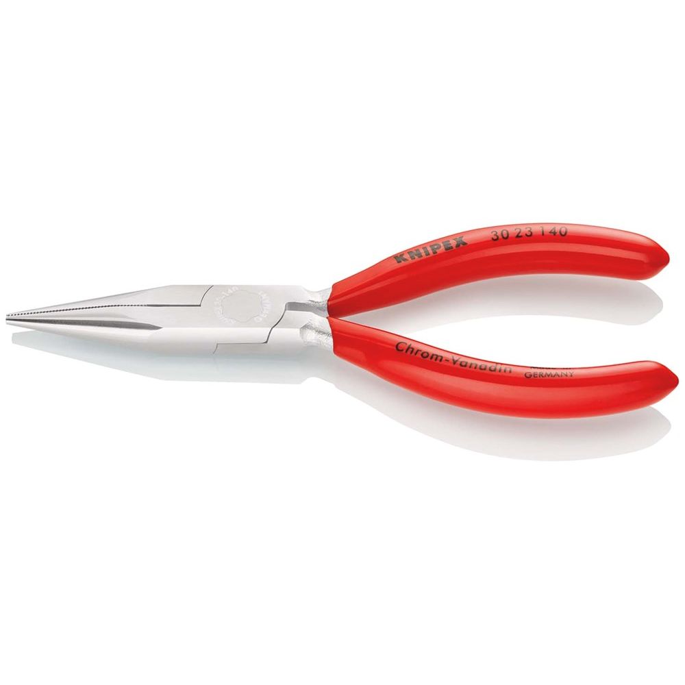 KNIPEX 30 23 140 Langbektang met kunststof bekleed verchroomd 140 mm-0