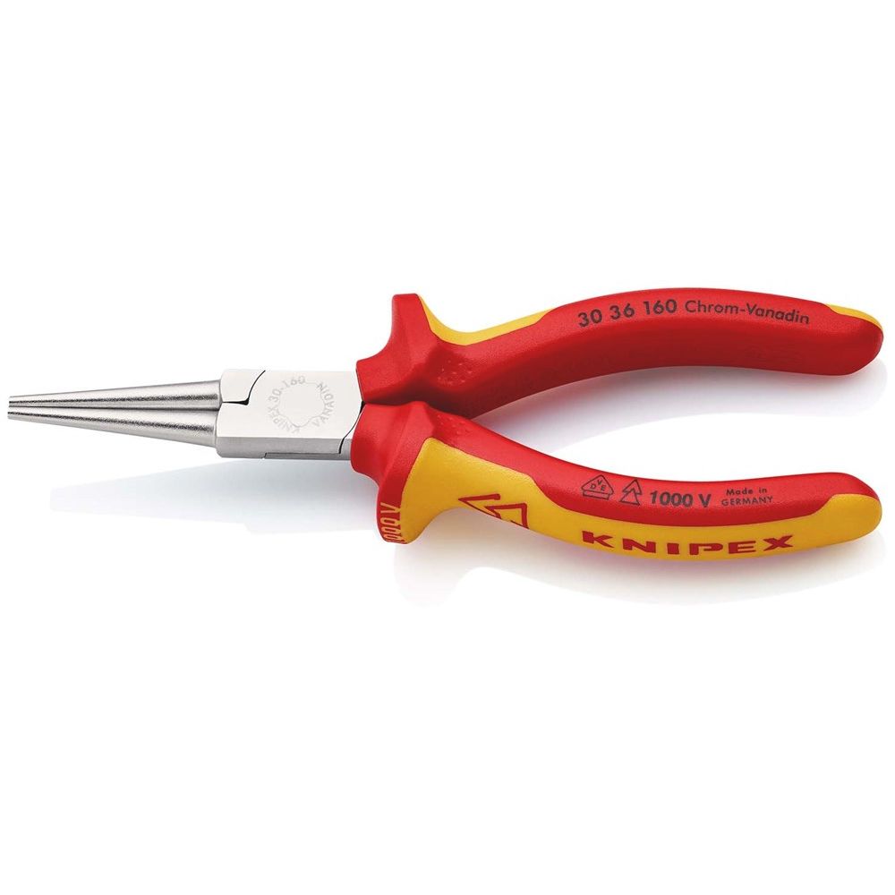 KNIPEX 30 36 160 Langbektang geïsoleerd met meer-componentengrepen, VDE-getest verchroomd 160 mm-1