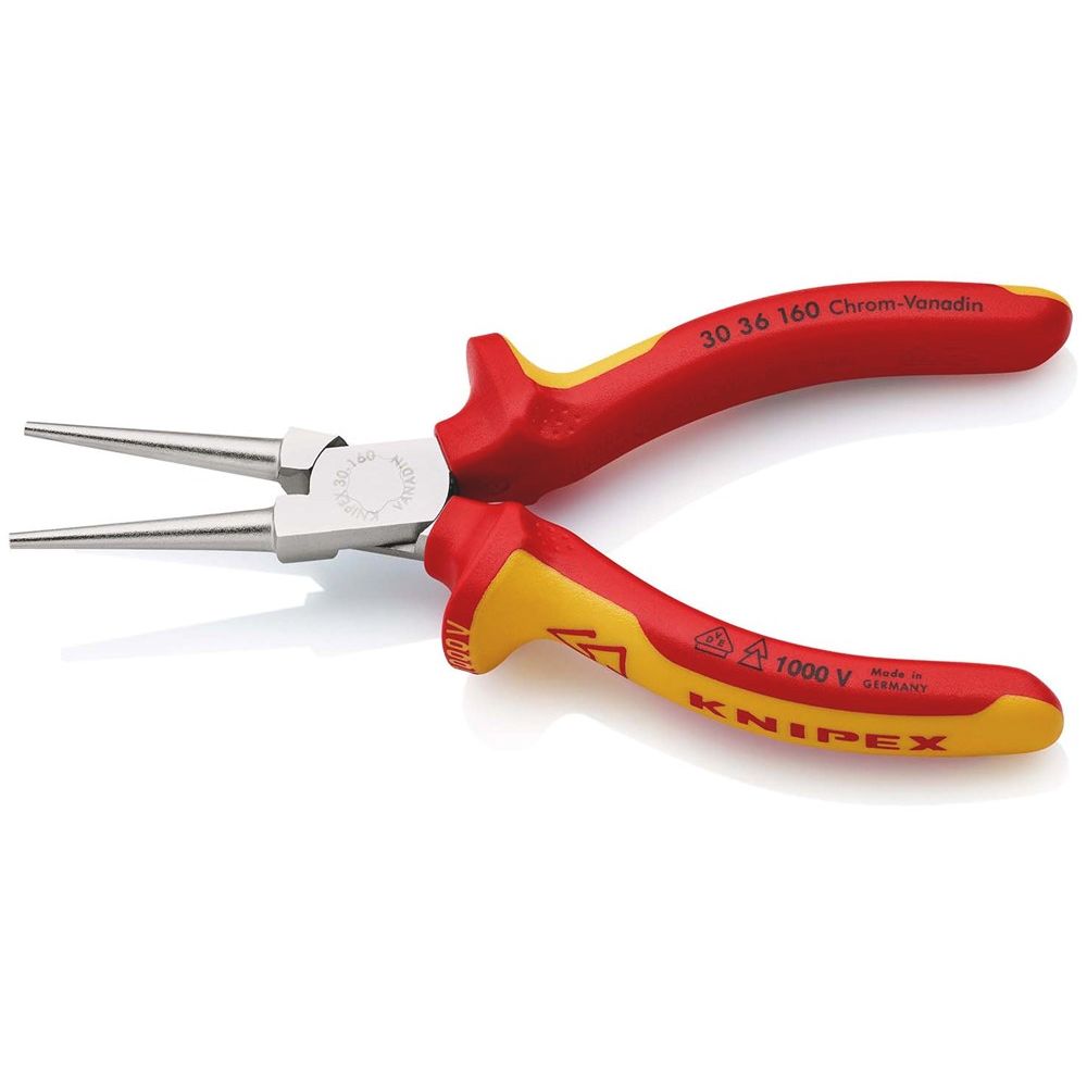 KNIPEX 30 36 160 Langbektang geïsoleerd met meer-componentengrepen, VDE-getest verchroomd 160 mm-2