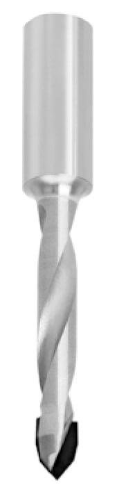 Diamant doorgangsboor Ø 8 mm, SL=35 mm, TL=70 mm, S=10x26 mm, Z=2, DP links