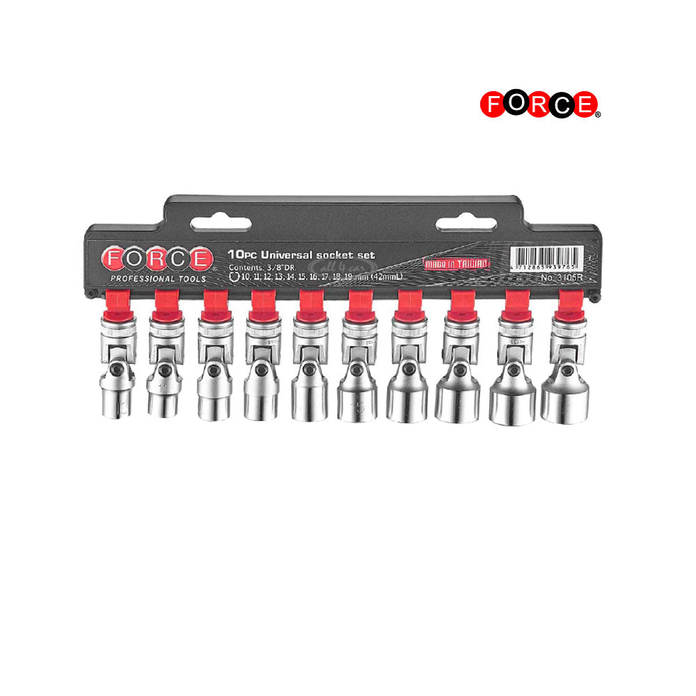 3/8" Kniegewricht Doppenset 10-delig