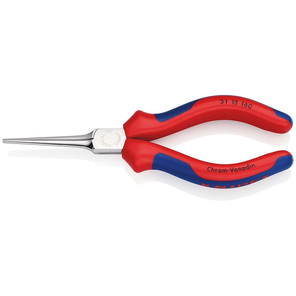 KNIPEX 31 15 160 Grijptang (naaldtang) met meer-componentengrepen verchroomd 160 mm-0