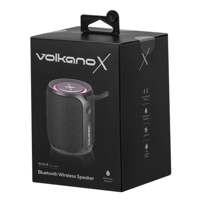 VolkanoX Wave Bluetooth speaker – 12 W – Zwart