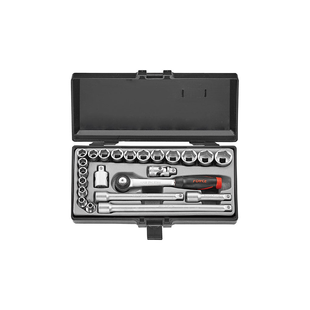 23pc 3/8" Surface drive socket set