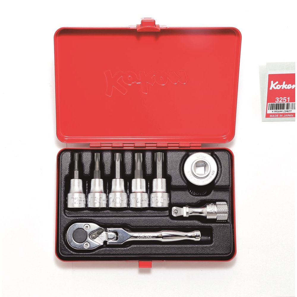 SOCKET SET 3/8"SQ.DR.-0