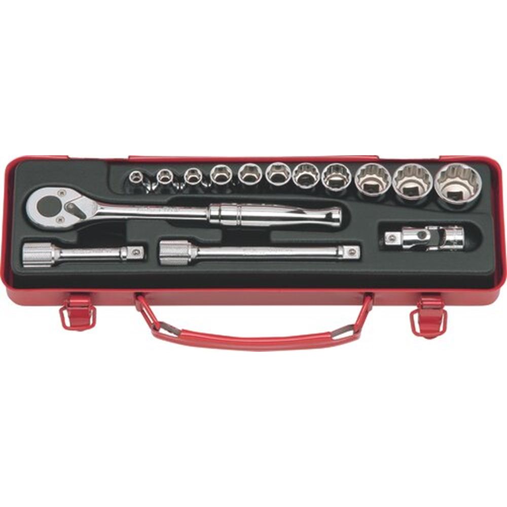 17-dlg. set 3/8"handdoppen 12k-0
