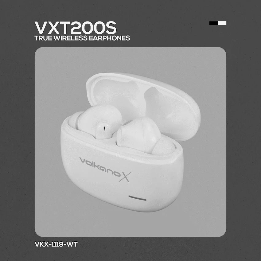 VolkanoX VXT200S Draadloze oordopjes – Hybride ANC – Wit