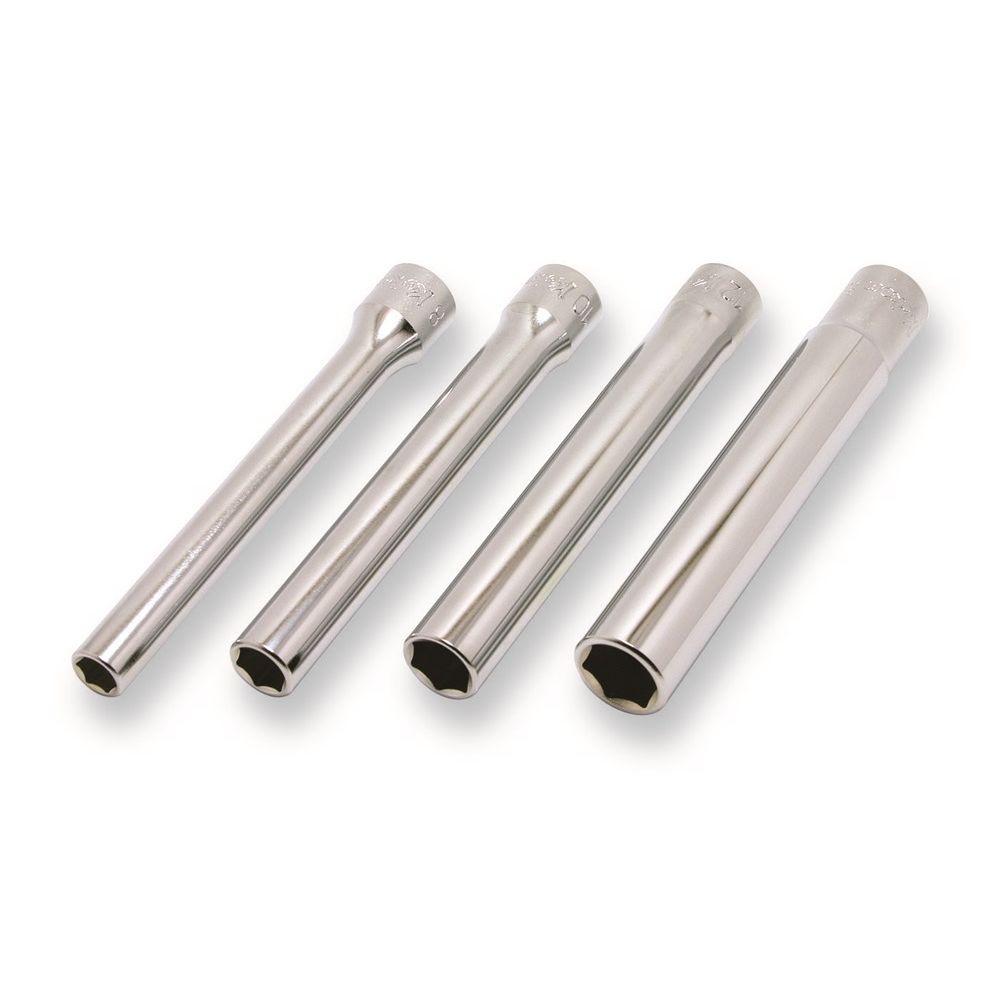 3/8" 4 dlg set doppen op rail L=120mm-0