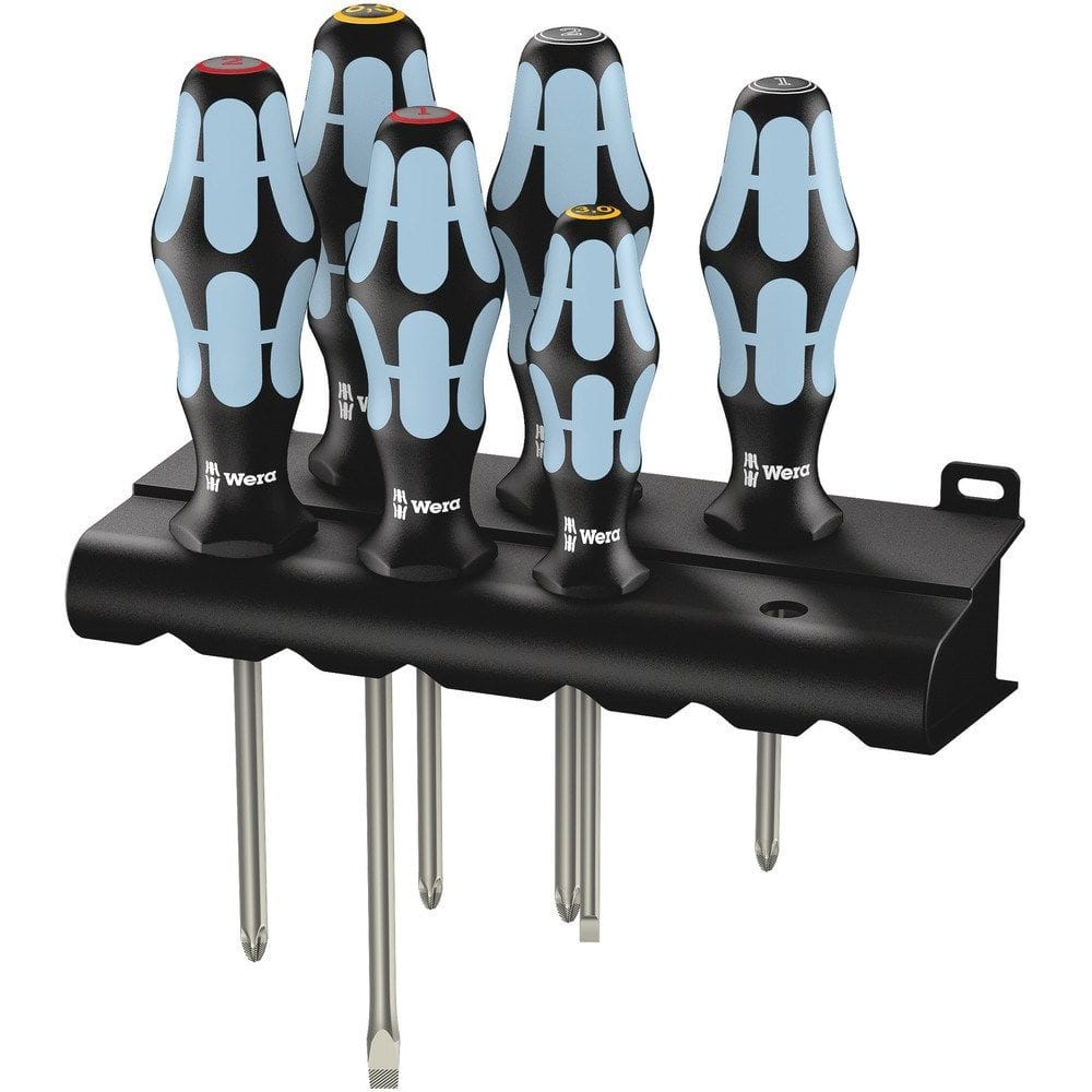 3334/3350/3355/6 SCHROEVENDRAAIER-SET, RVS + HOUDER, 6 -DELIG-0
