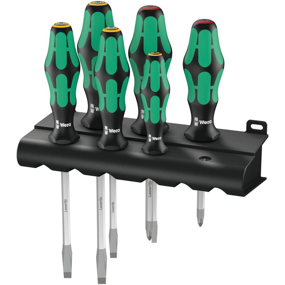 334 SK/6 SCHROEVENDRAAIERSET KRAFTFORM PLUS LASERTIP + HOUDER, 6 -DELIG-0