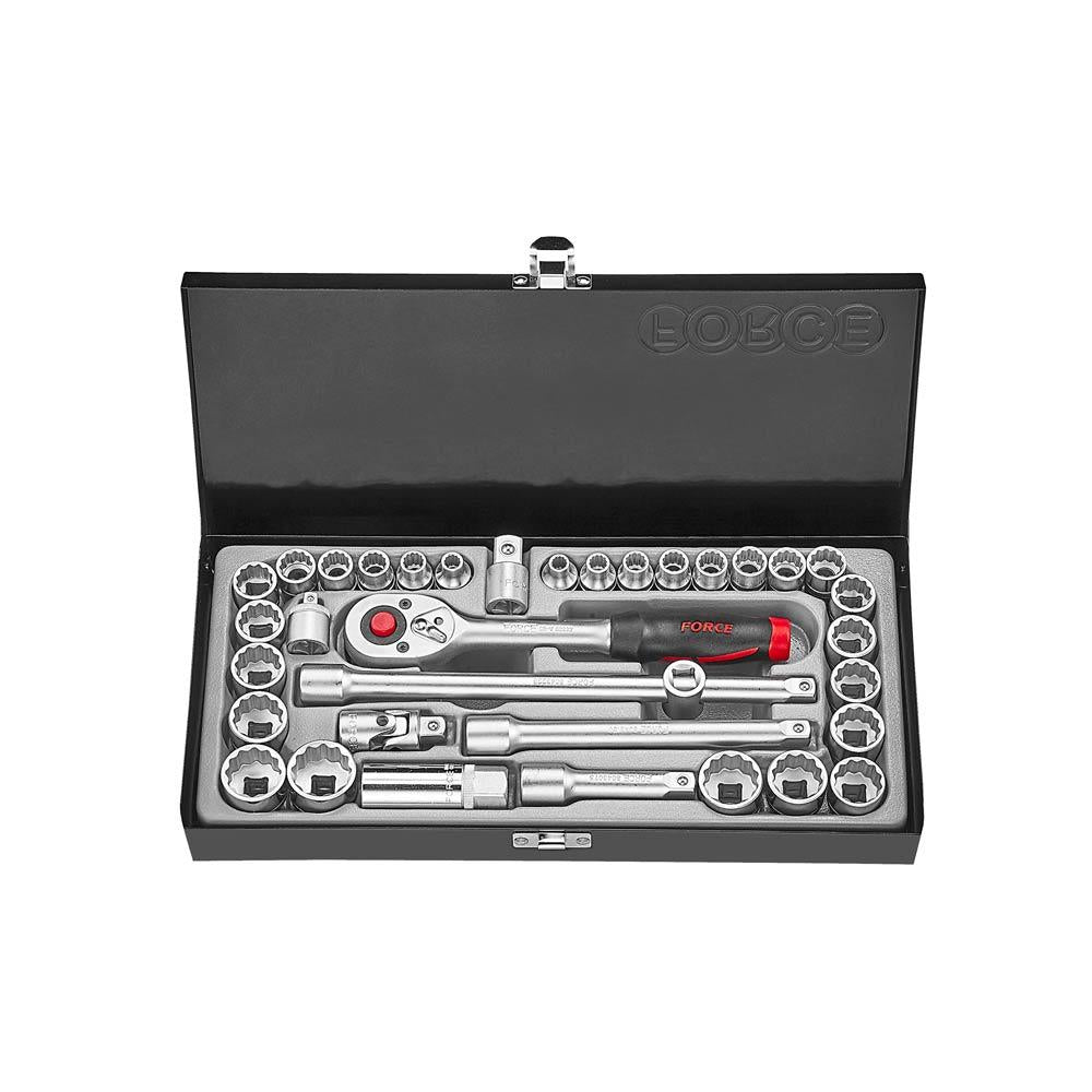 3/8" Doppenset 12-kant 35 delig