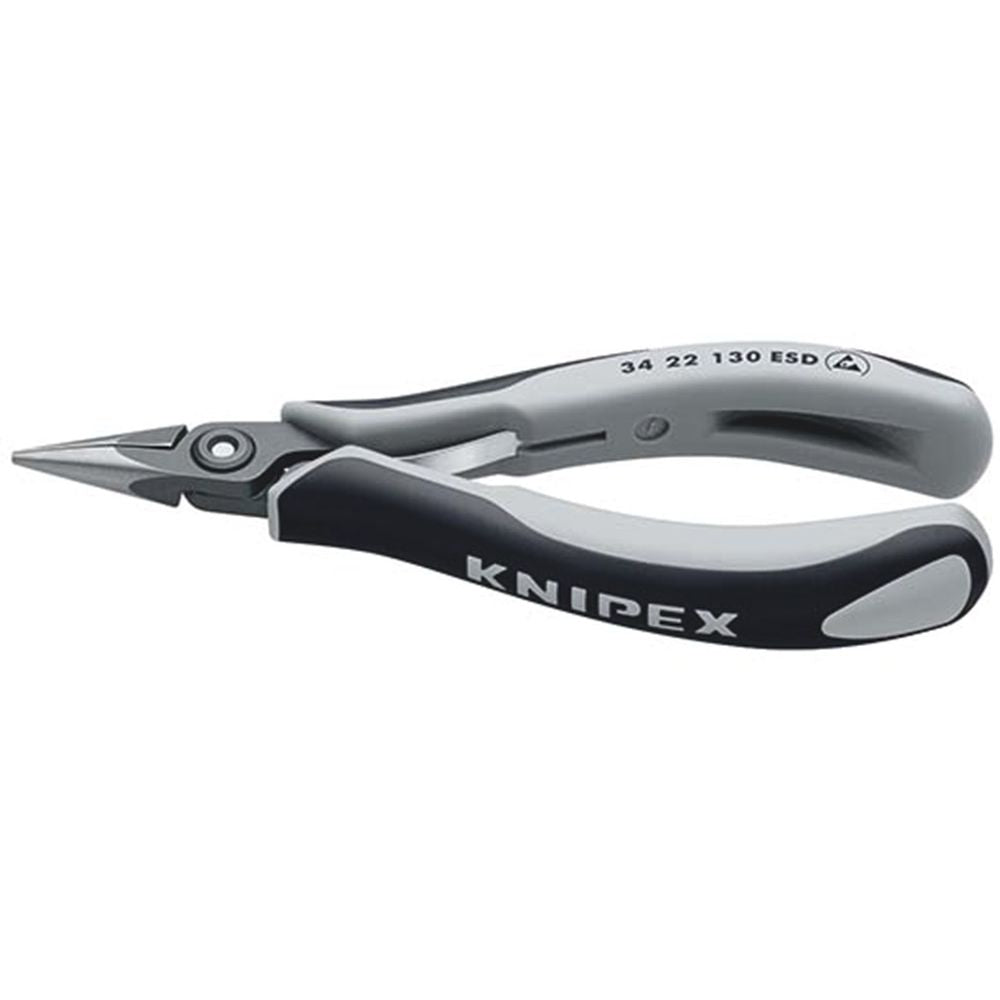 KNIPEX 34 22 130 ESD Precisie elektronicagrijptang ESD met meer-componentengrepen gebruineerd 135 mm-0