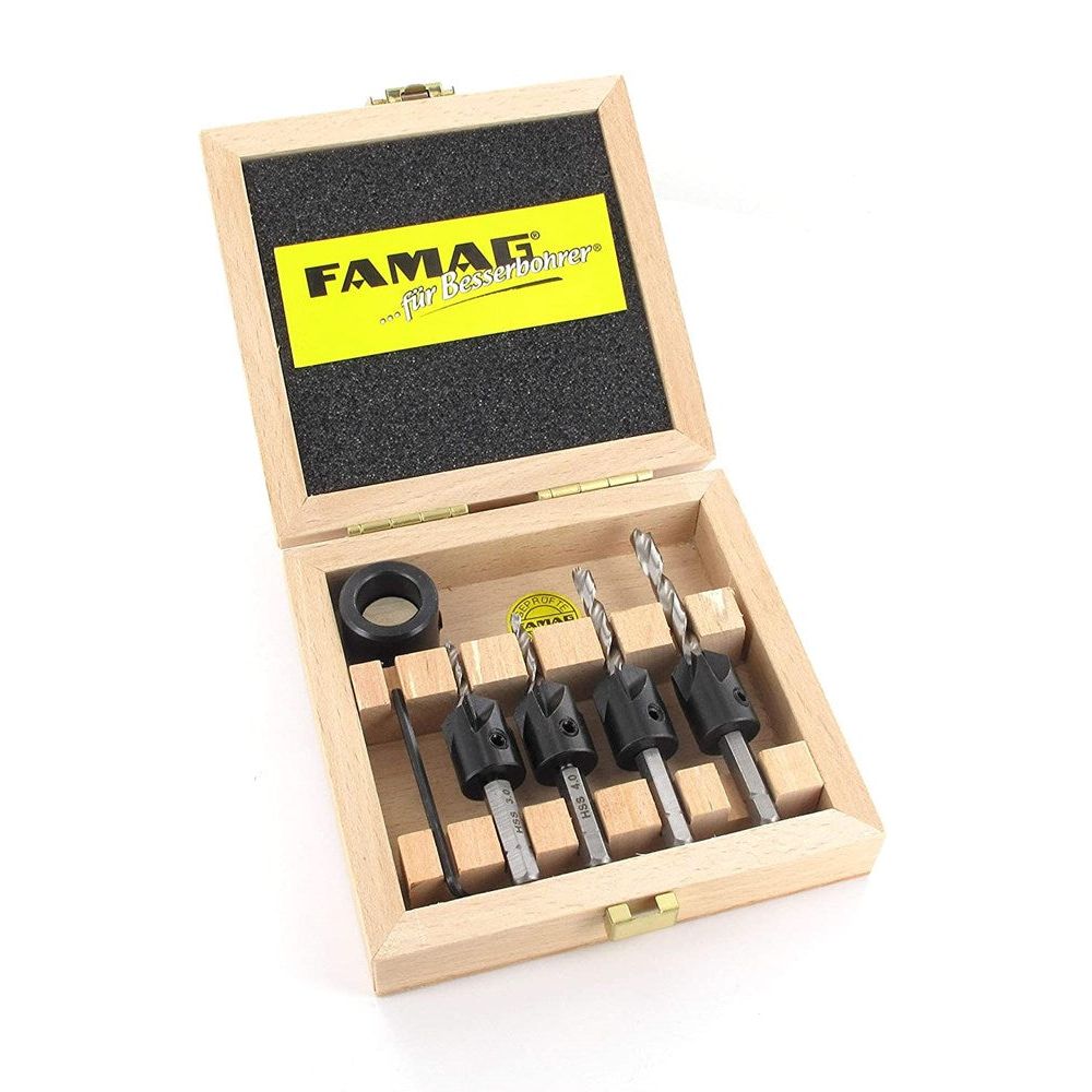 Set 1/4" Opsteekverzinkboor WS 5-delig-0