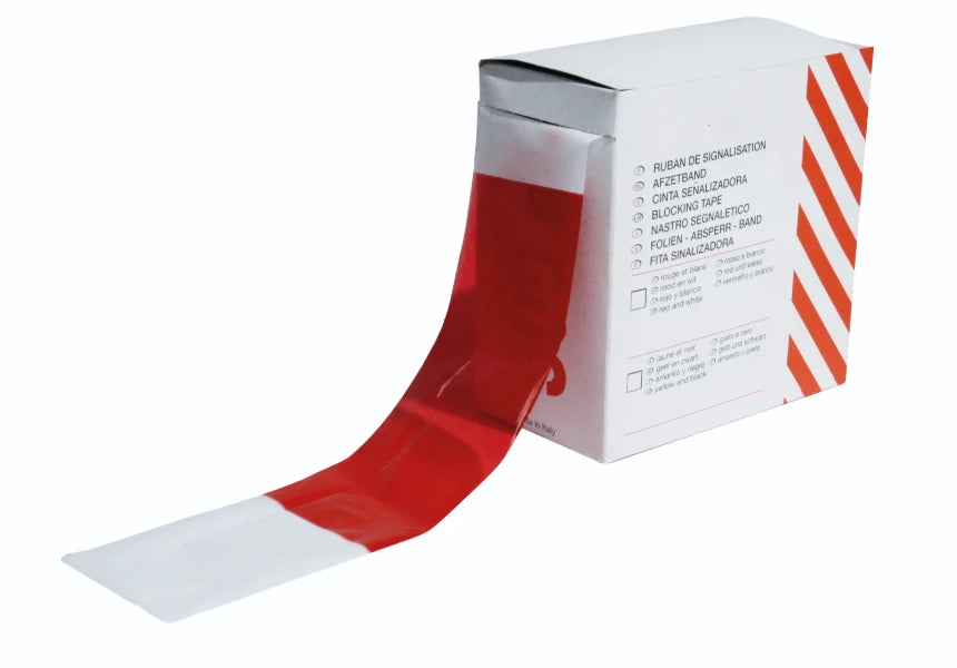 ERRO Afzetlint 500m rood/wit