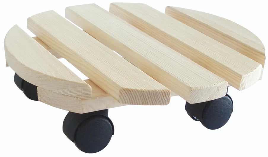 T4ALL Plantenroller vurenhout Ø300x60mm, 30kg
