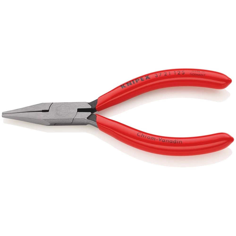 KNIPEX 37 21 125 Grijptang voor fijnmechanica met kunststof bekleed zwart geatramenteerd 125 mm-0