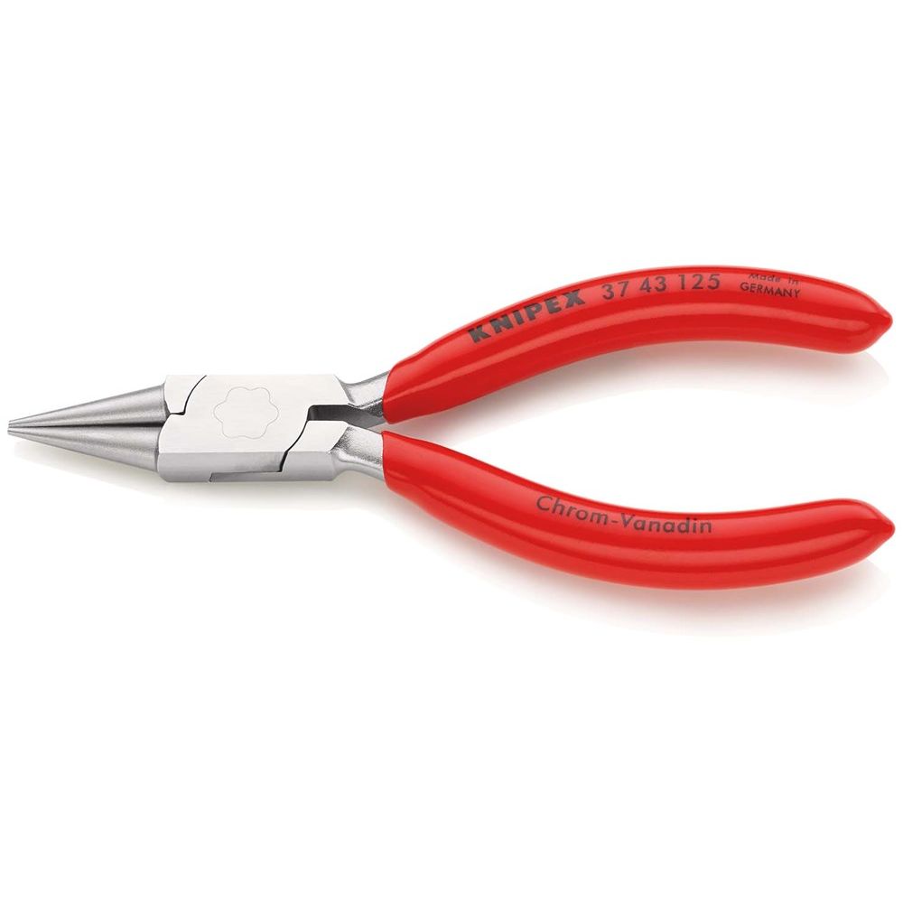 KNIPEX 37 43 125 Grijptang voor fijnmechanica met kunststof bekleed verchroomd 125 mm-0