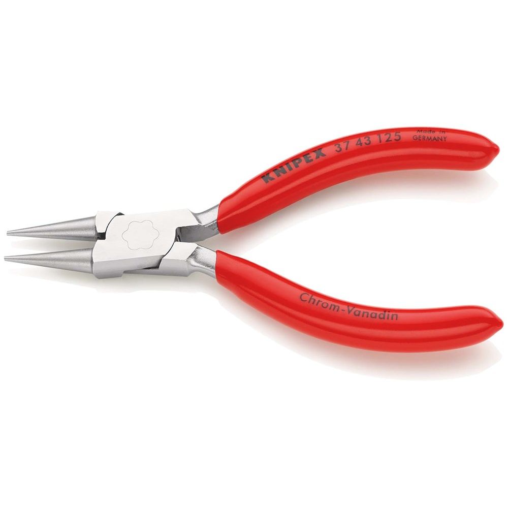 KNIPEX 37 43 125 Grijptang voor fijnmechanica met kunststof bekleed verchroomd 125 mm-2