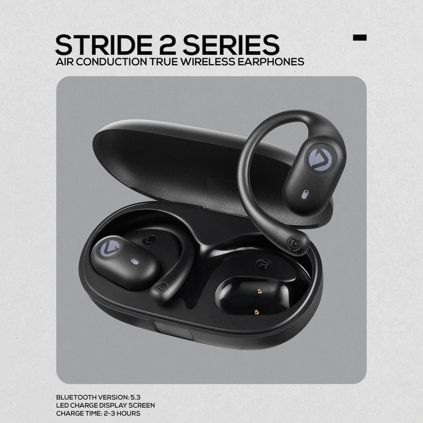 Volkano Stride 2 Open-ear oordopjes – Zwart