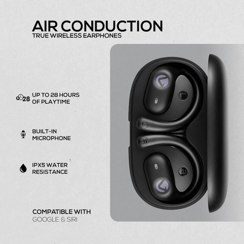 Volkano Stride 2 Open-ear oordopjes – Zwart