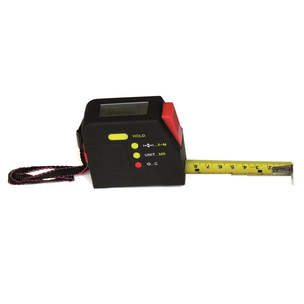 Digitale rolbandmaat 5mtr./16ft met hold-functie, bandbreedte 19mm-0
