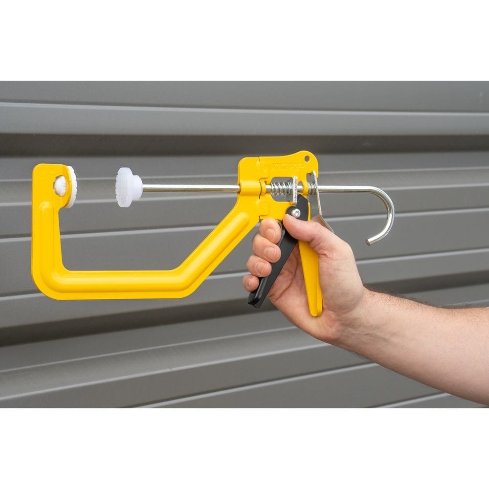 Lijmtang metaal met kunststof bekken 150x75mm-2