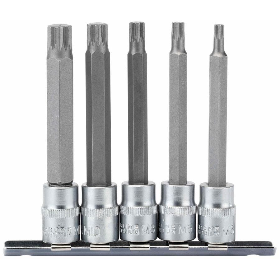 3/8” Doppenrail spline lang, 5dlgDraper ToolsMZS Gereedschap