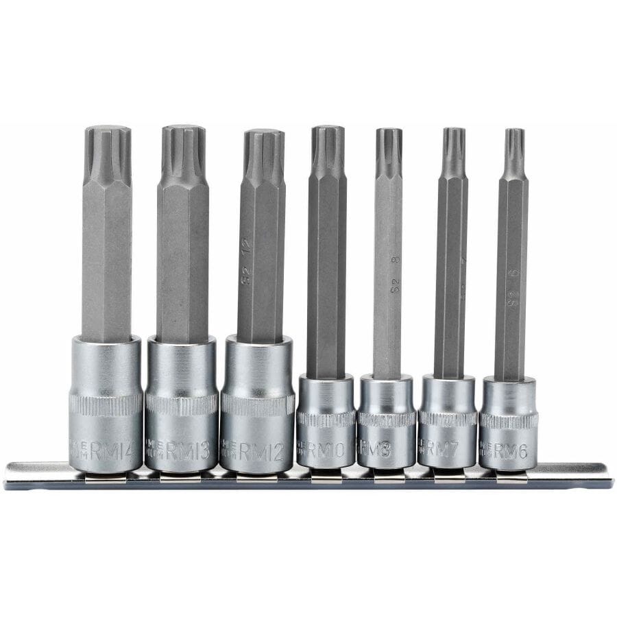 3/8”+1/2” Doppenrail ribe lang, 7dlgDraper ToolsMZS Gereedschap