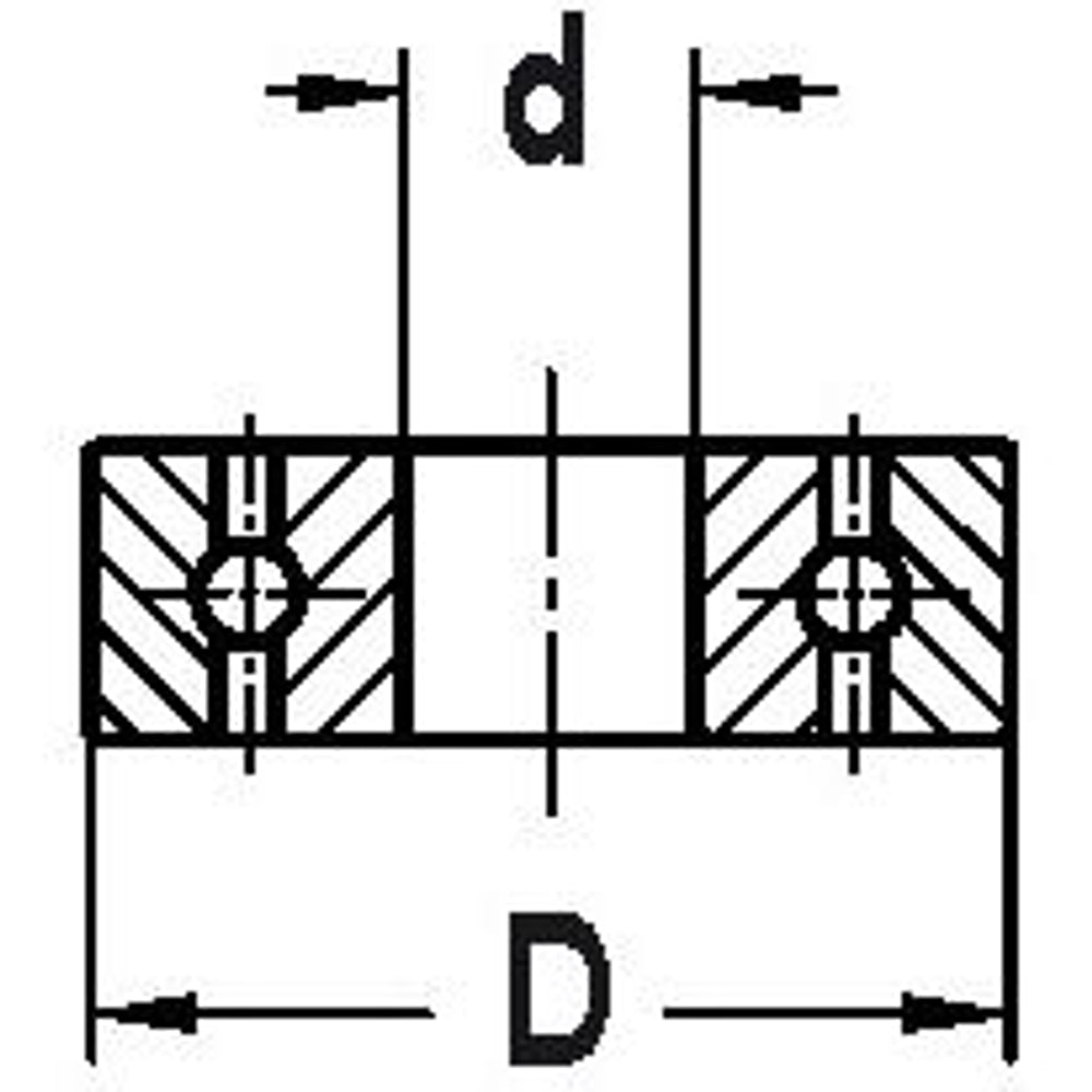 Kogellager met asgat 3,15 mm