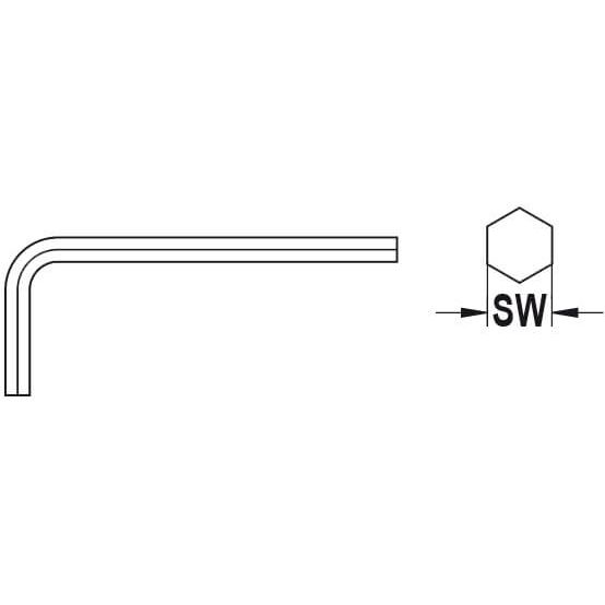 Inbussleutel SW 2,5