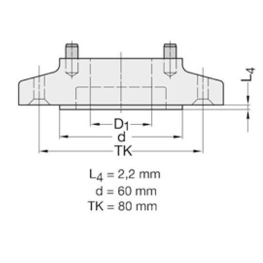 Zaagblad Ø 250 mm, asgat 60 mm, B=3,20 mm, Z=60 Wisseltand, HW