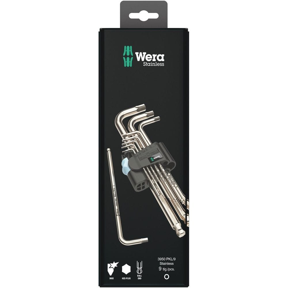 3950/9 HEX-PLUS STAINLESS 1 STIFTSLEUTELSET, METRISCH, RVS, 9-DELIG-0