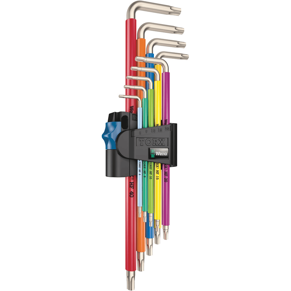 3967/9 TX SXL MULTICOLOUR HF STAINLESS 1 STIFTSLEUTELSET MET VASTHOUDFUNCTIE, RVS, 9-DELIG-0