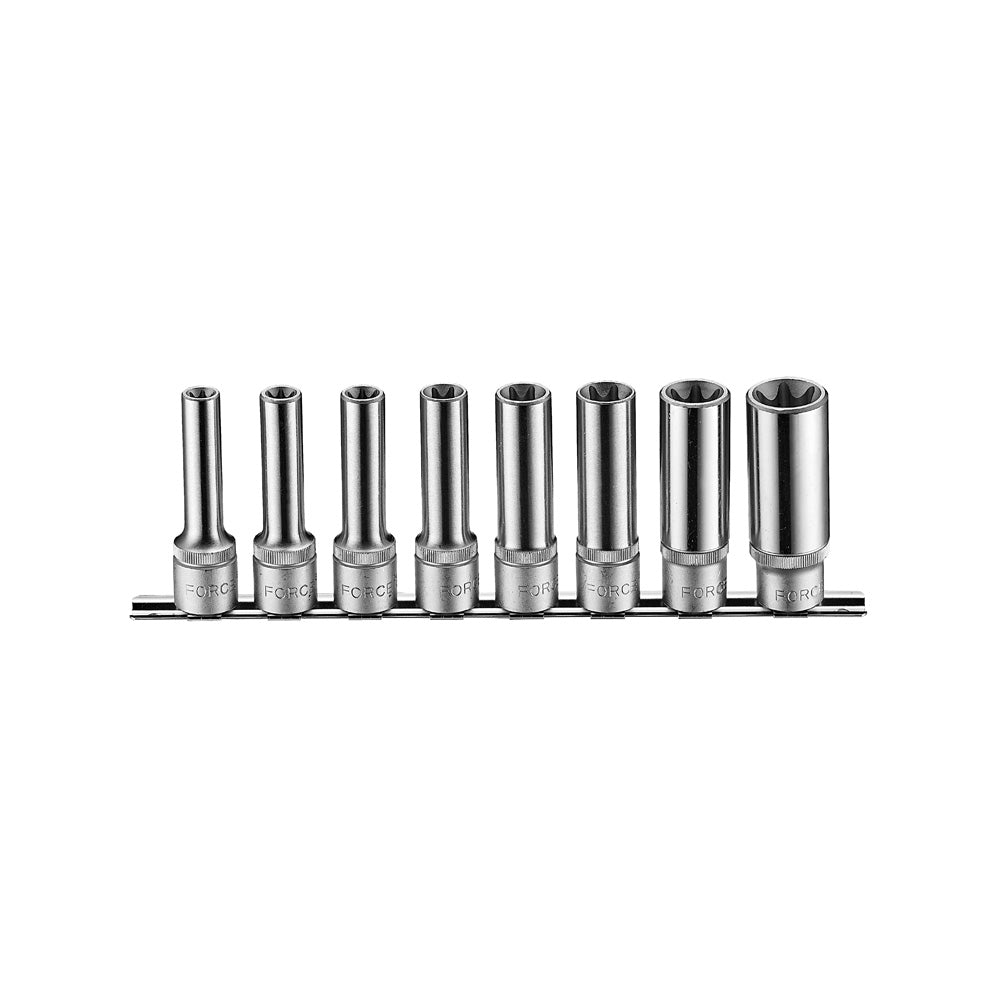 Force 4083 1/2 Doppenset Torx lang 8 delig