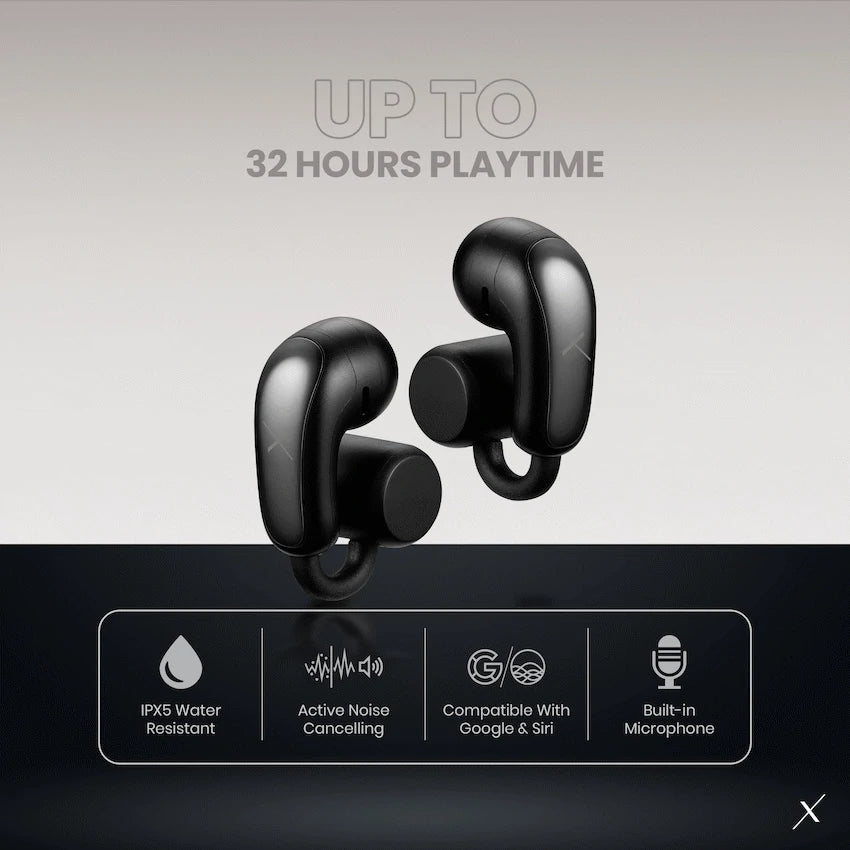 VolkanoX O400 Open-ear oordopjes – Zwart