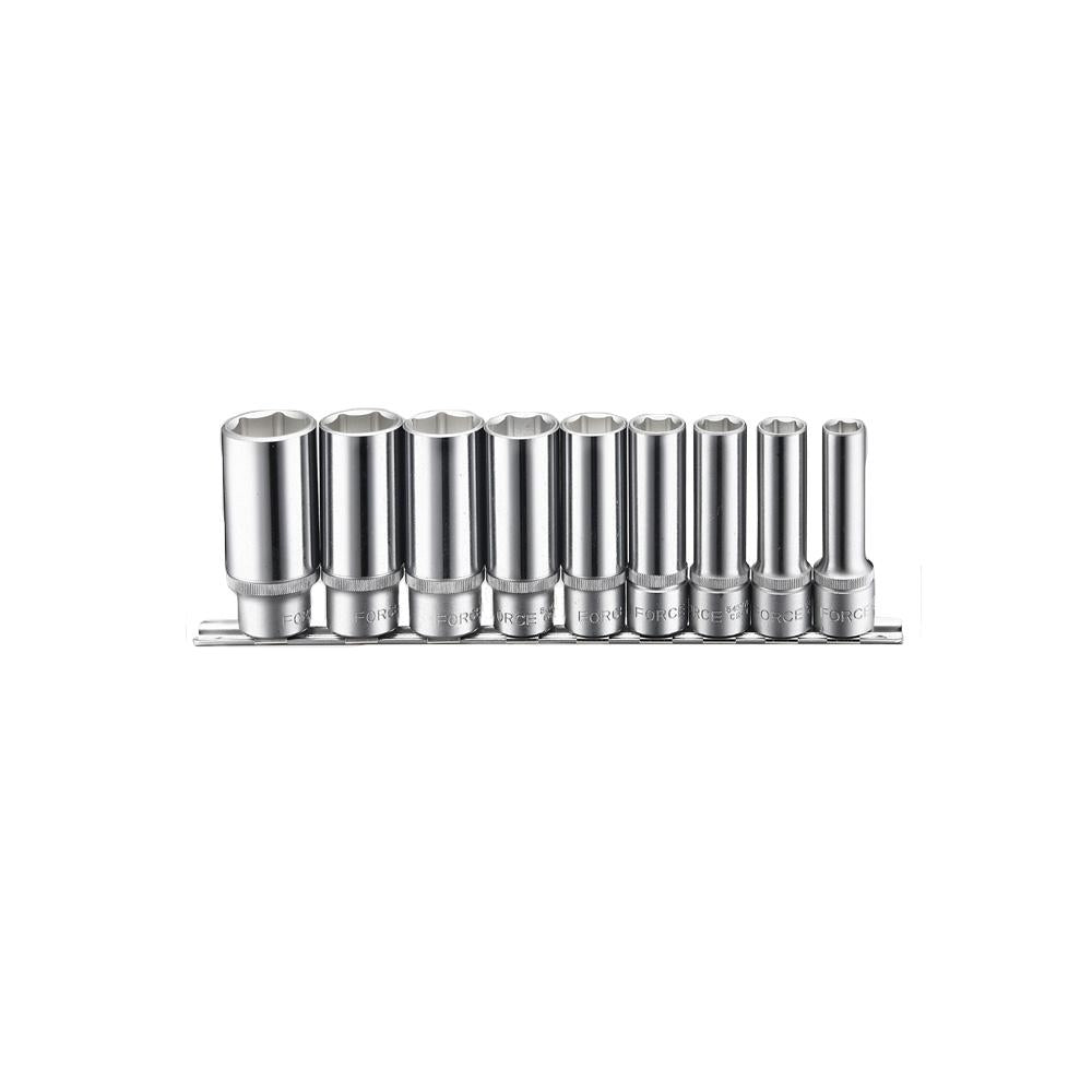 1/2" Doppenset lang 12-kant 9 delig