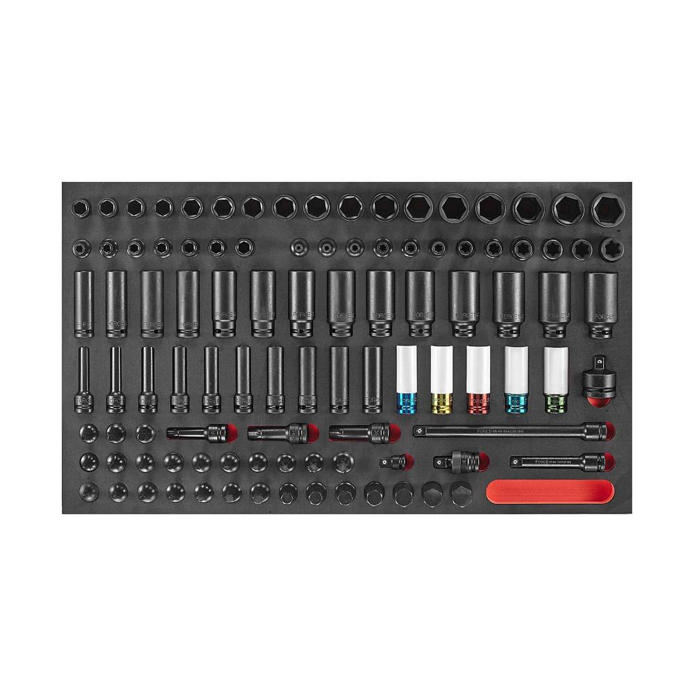100-delige 1/2'' aandrijving Slagmoersleutel Set (10318 EVA)