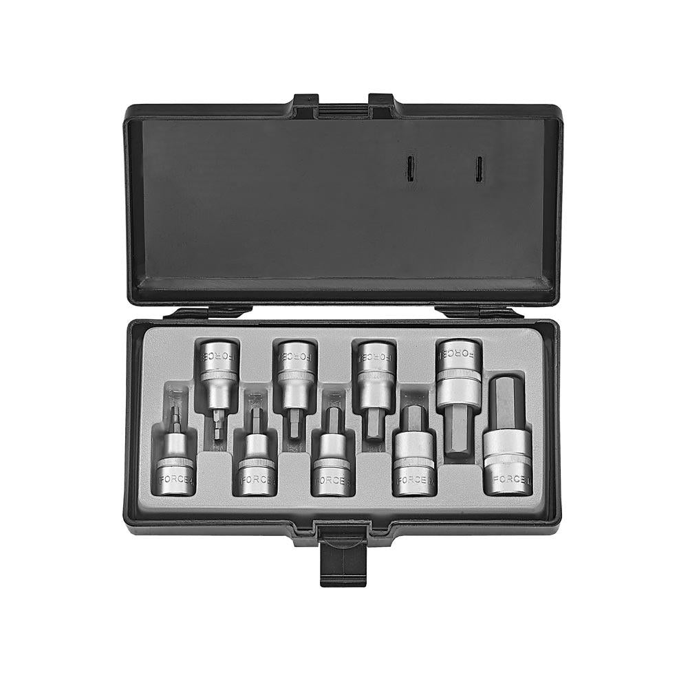 1/2" Bit doppenset Inbus SAE 9 delig